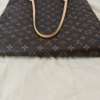 LOUIS VUITTON Carry it Monogram Canvas Shoulder Bag Brown