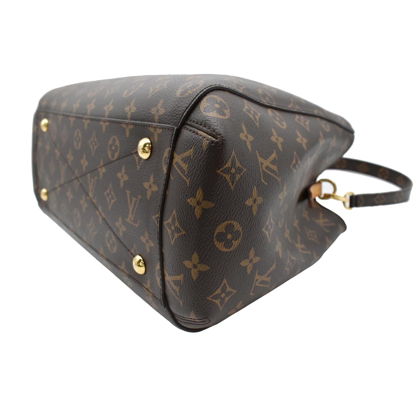LOUIS VUITTON Montaigne GM Monogram Canvas Shoulder Bag Brown