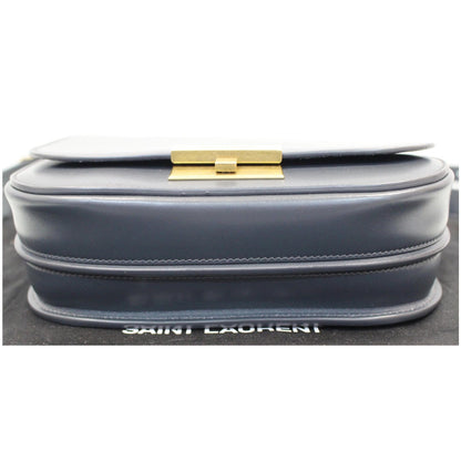 YVES SAINT LAURENT Betty Smooth Leather Shoulder Bag Grey - Last Call