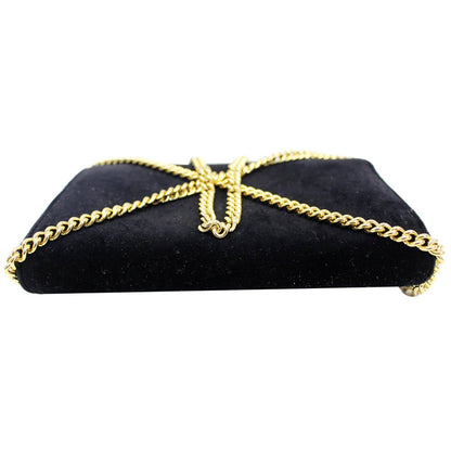 FENDI Velvet Wallet On Chain Shoulder Crossbody Bag