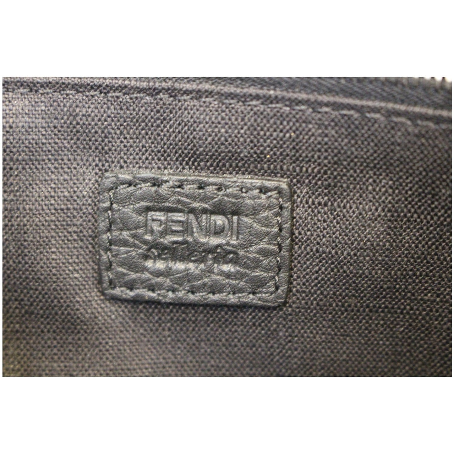 FENDI Bag Bugs eyes Roman Leather Clutch