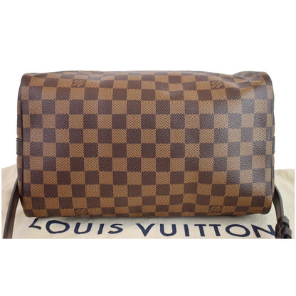 LOUIS VUITTON Speedy 30 Bandouliere Damier Ebene Shoulder Bag Brown