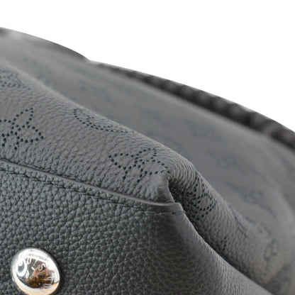 LOUIS VUITTON Beaubourg Mahina Leather Hobo Shoulder Bag Black