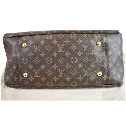 LOUIS VUITTON Artsy MM Monogram Canvas Shoulder Bag Brown