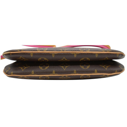 LOUIS VUITTON Lorette Monogram Canvas Shoulder Bag Brown