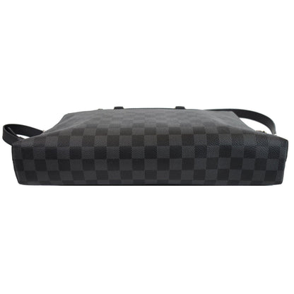 LOUIS VUITTON Porte-Documents Jour Graphite Briefcase Shoulder Bag Black