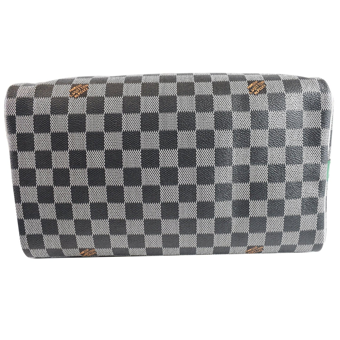 LOUIS VUITTON Speedy 30 Bandouliere Damier Shoulder Bag Black White