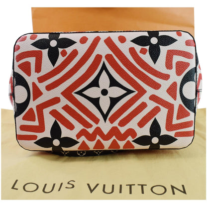 LOUIS VUITTON Crafty NeoNoe MM Monogram Canvas Shoulder Bag Red