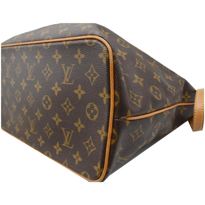 LOUIS VUITTON Palermo PM Monogram Canvas Shoulder Bag Brown