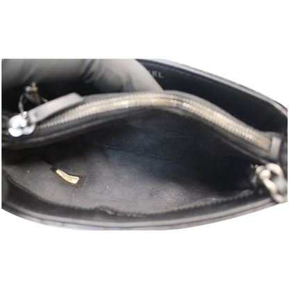 CHANEL Reissue Lucky Charm Quilted Leather Chain Crossbody Clutch Bag Black