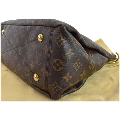 LOUIS VUITTON Pallas Monogram Canvas 2Way Shoulder Bag Brown