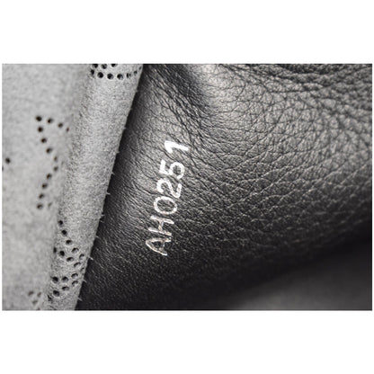 LOUIS VUITTON Muria Mahina Perforated Leather Shoulder Bag Black