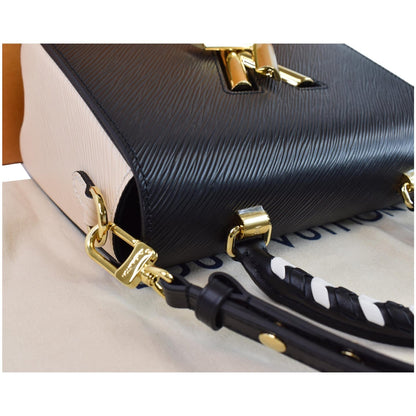 LOUIS VUITTON LV Crafty Twist MM Grained Epi Shoulder Bag Black