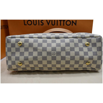 LOUIS VUITTON Lymington Damier Azur Shoulder Bag White