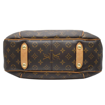 LOUIS VUITTON Galliera PM Monogram Canvas Shoulder Bag Brown