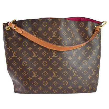 LOUIS VUITTON Graceful MM Monogram Canvas Shoulder Bag Brown