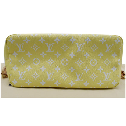 LOUIS VUITTON Neverfull MM Pool Monogram Giant Tote Shoulder Bag Light Pink