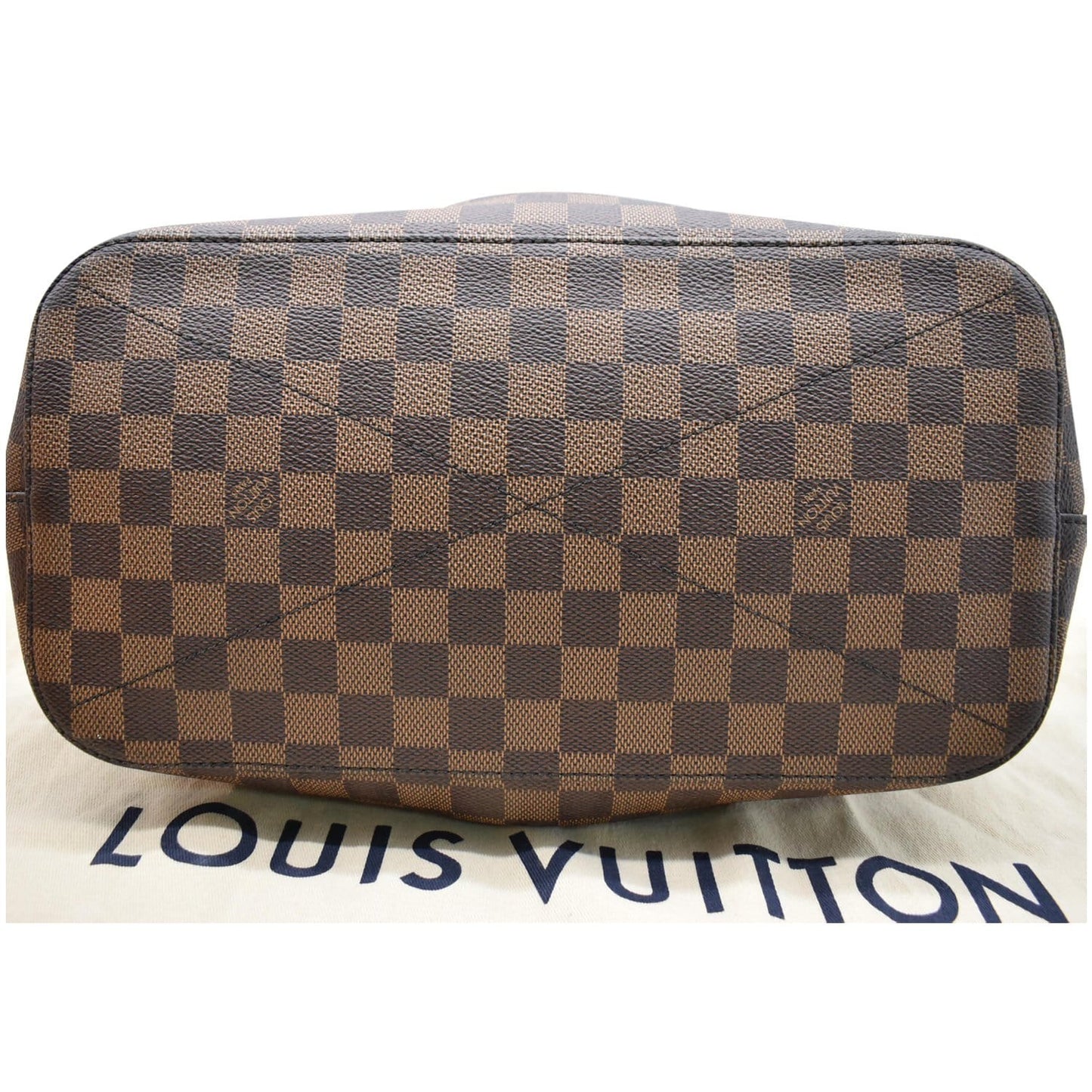 LOUIS VUITTON Siena MM Damier Ebene Shoulder Bag Brown