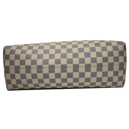 LOUIS VUITTON Graceful MM Damier Azur Hobo Shoulder Bag White