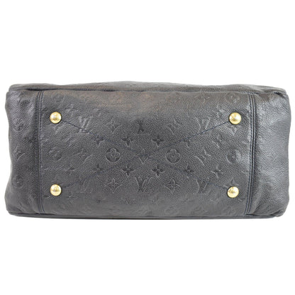 LOUIS VUITTON Artsy MM Empreinte Leather Shoulder Bag Navy
