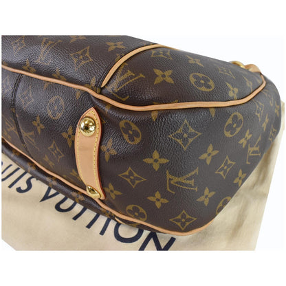 LOUIS VUITTON Galliera PM Monogram Canvas Shoulder Bag Brown