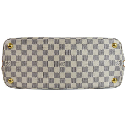 LOUIS VUITTON Calvi Damier Azur Shoulder Bag White
