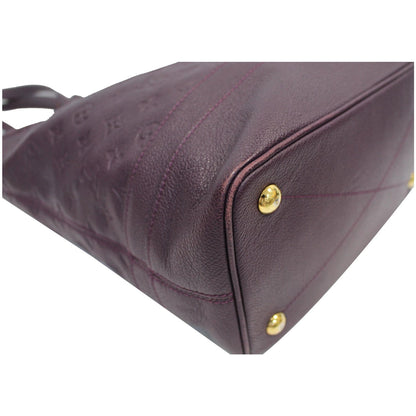 LOUIS VUITTON Citadine PM Monogram Empreinte Leather Shoulder Bag Plum