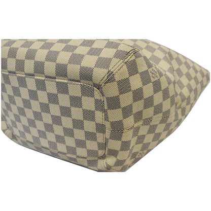 LOUIS VUITTON Salina PM Damier Azur Shoulder Bag White