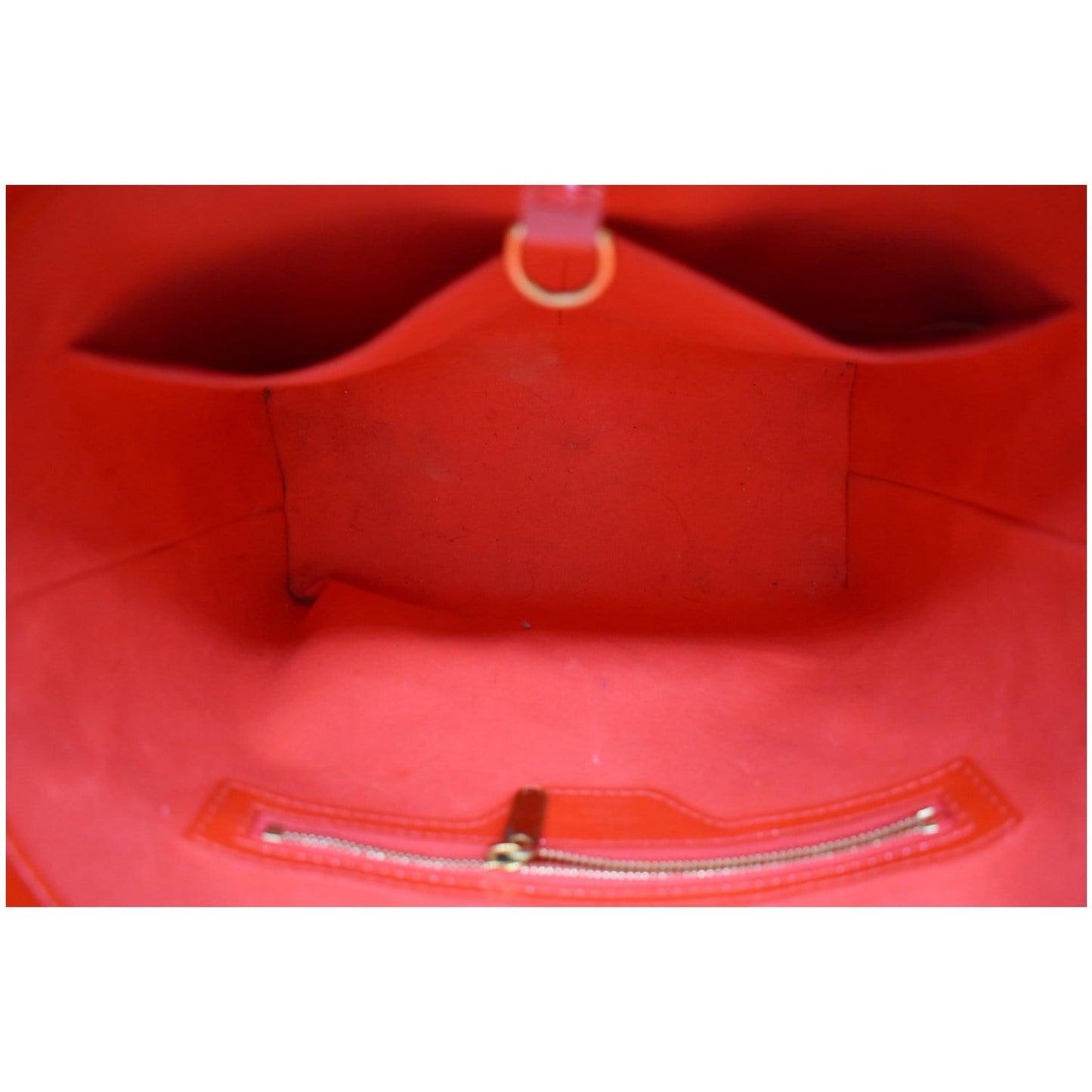 LOUIS VUITTON Avalon MM Monogram Vernis Shoulder Tote Bag Rouge Grenadine