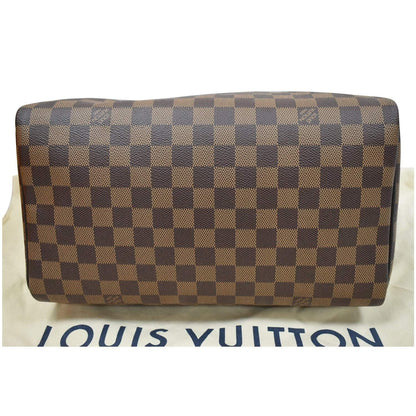LOUIS VUITTON Speedy 30 Damier Ebene Shoulder Bag Brown