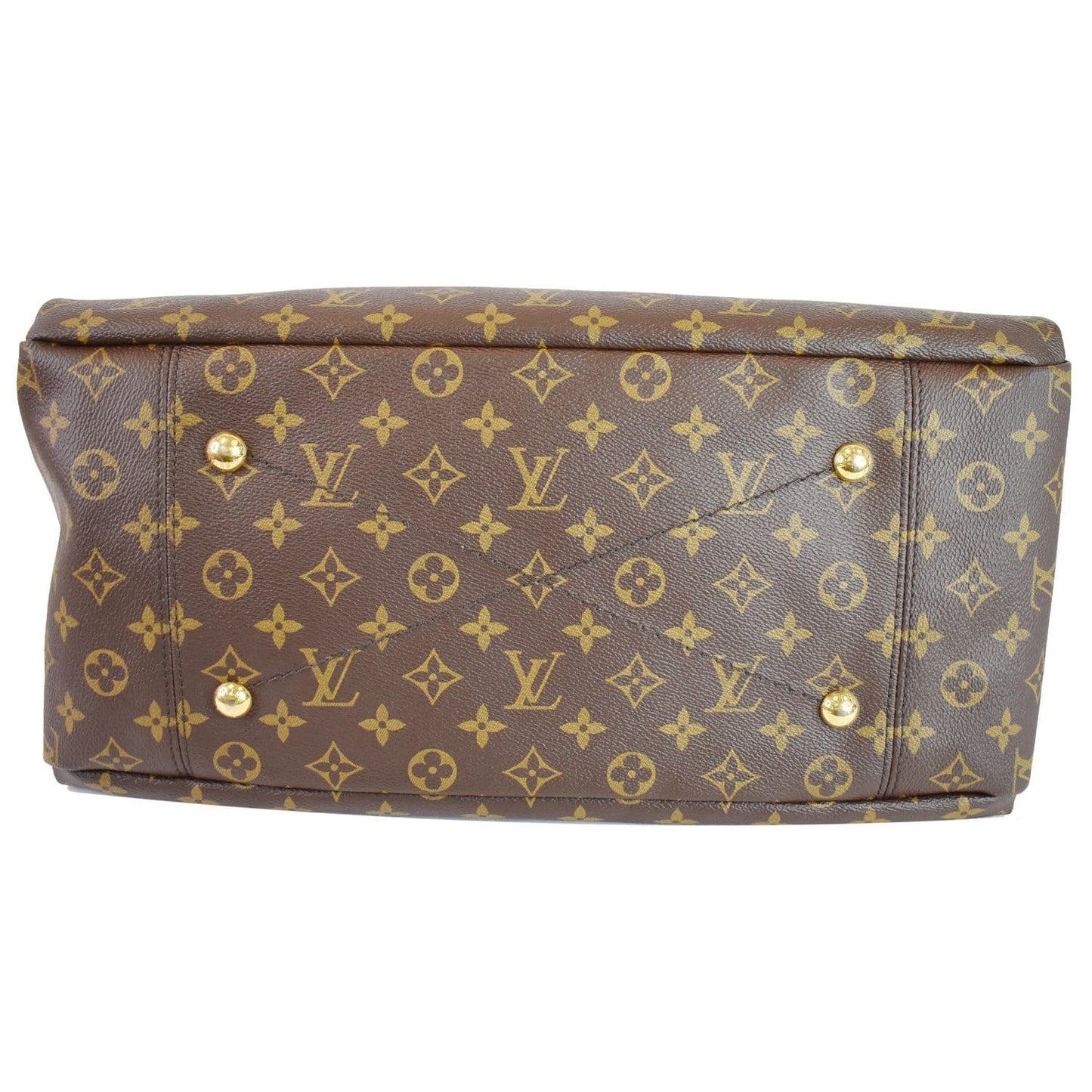 LOUIS VUITTON Artsy MM Monogram Canvas Shoulder Bag Brown