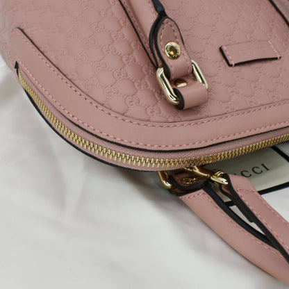 GUCCI Mini Dome Micro Guccissima Leather Shoulder Bag Pink 449654