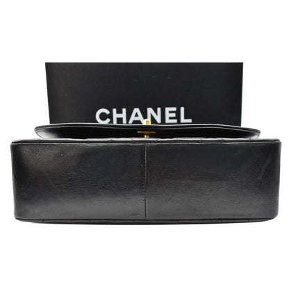 CHANEL Diana Flap Quilted Lambskin Leather Shoulder Bag Black