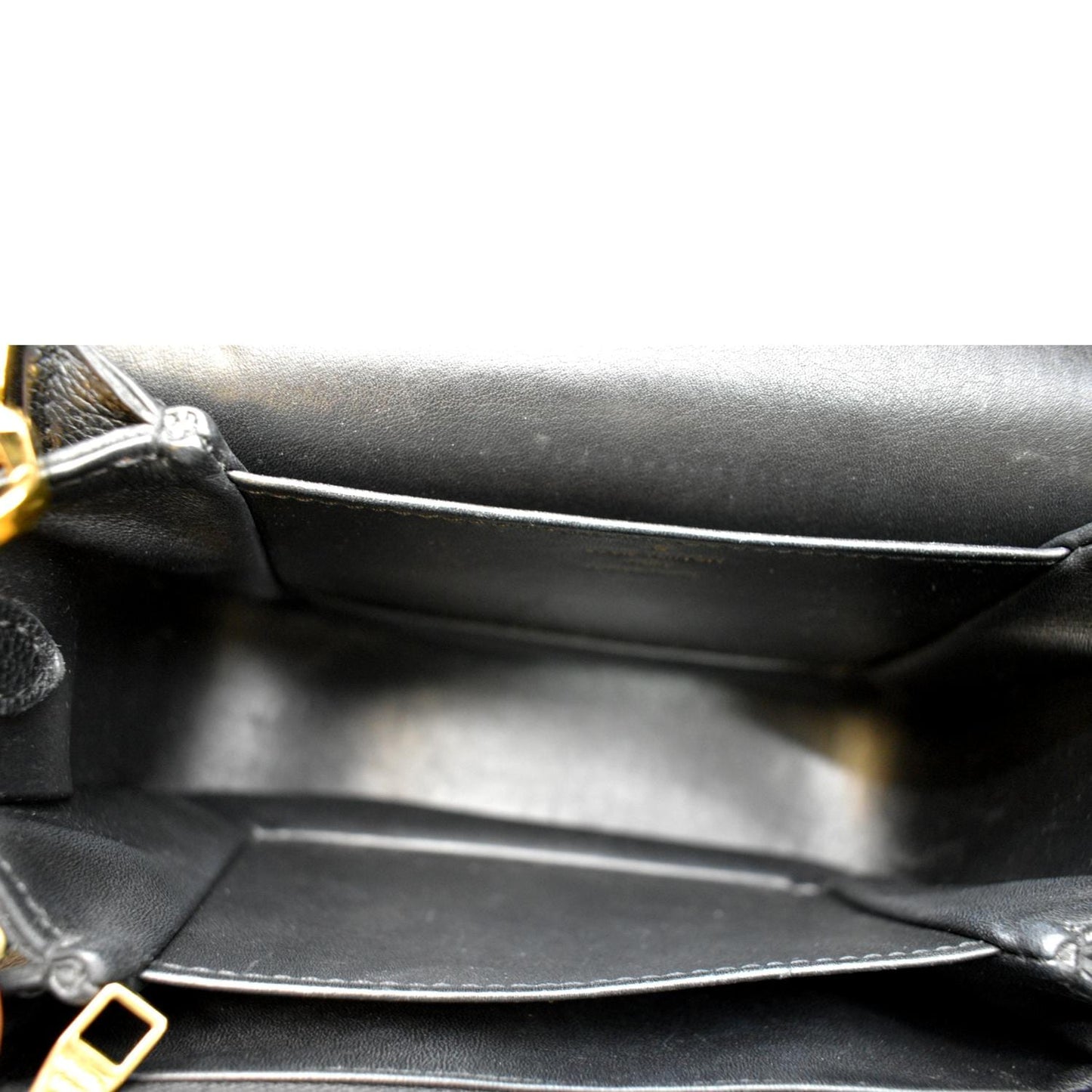 LOUIS VUITTON Vivienne NM Grained Calfskin Leather Shoulder Bag Black