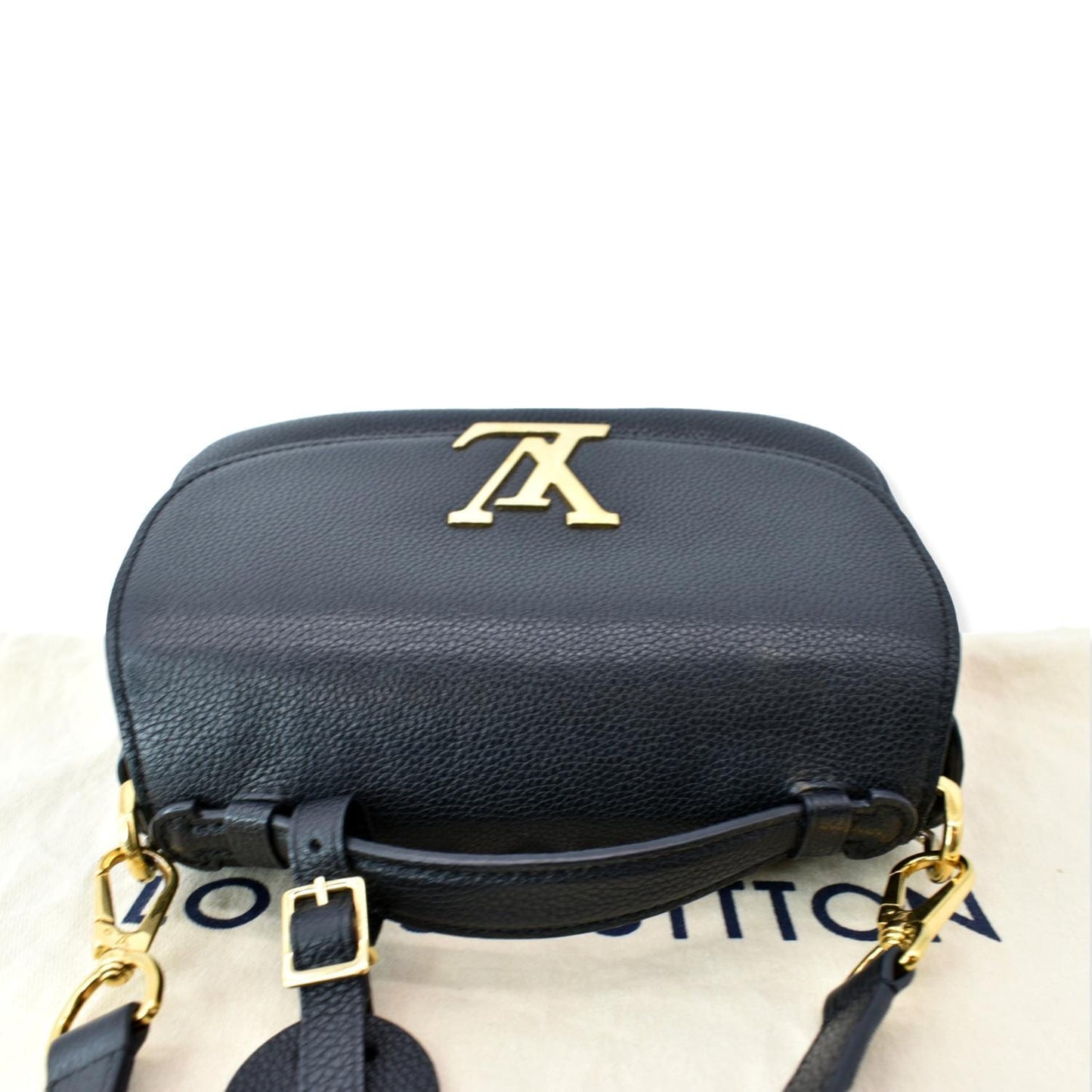 LOUIS VUITTON Vivienne NM Grained Calfskin Leather Shoulder Bag Black