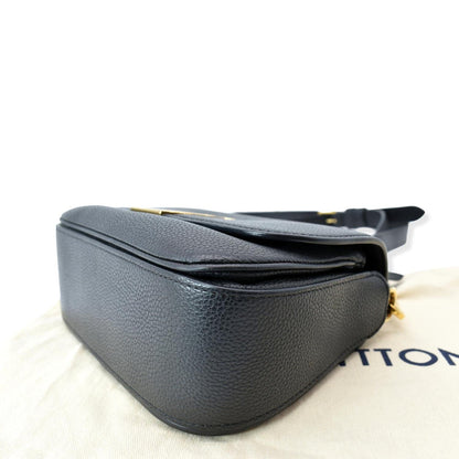 LOUIS VUITTON Vivienne NM Grained Calfskin Leather Shoulder Bag Black