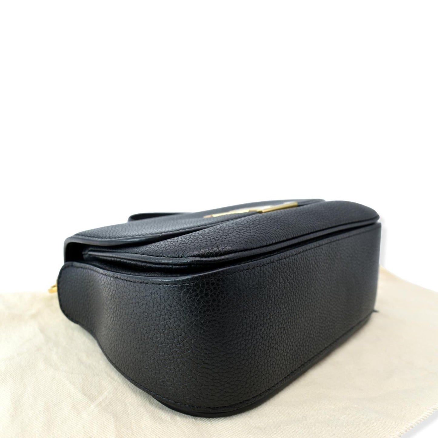 LOUIS VUITTON Vivienne NM Grained Calfskin Leather Shoulder Bag Black