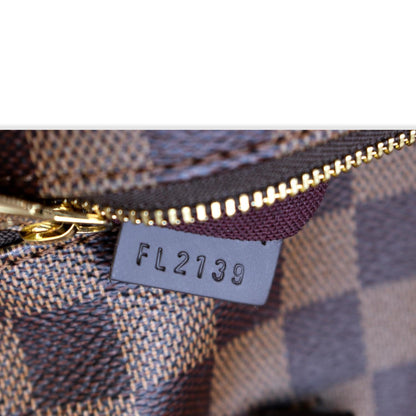 LOUIS VUITTON Iena MM Damier Ebene Shoulder Bag Brown