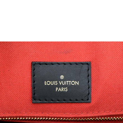 LOUIS VUITTON Onthego MM Giant Monogram Canvas Tote Shoulder Bag Brown