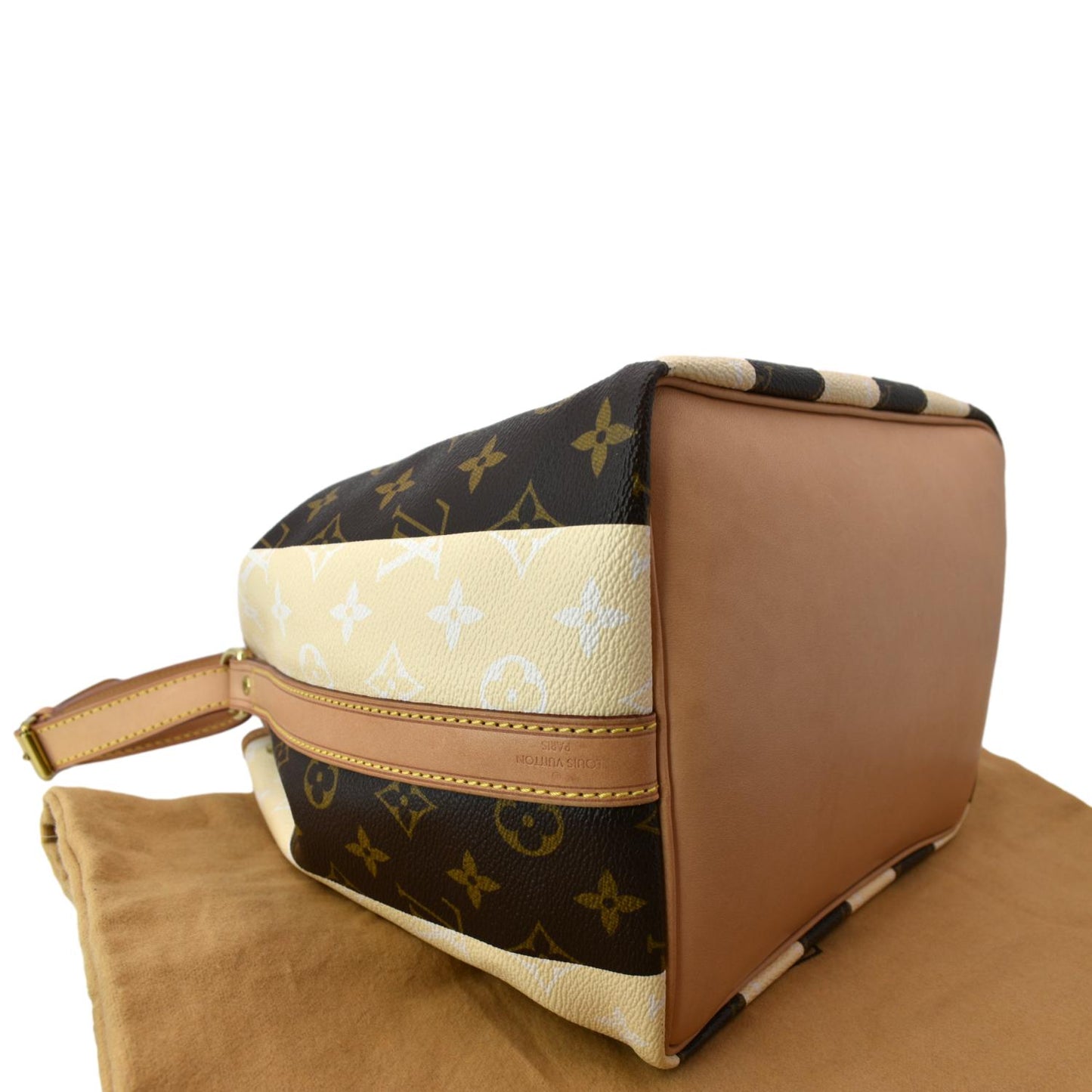 LOUIS VUITTON Petit Noe Monogram Rayures Shoulder Bag Multicolor