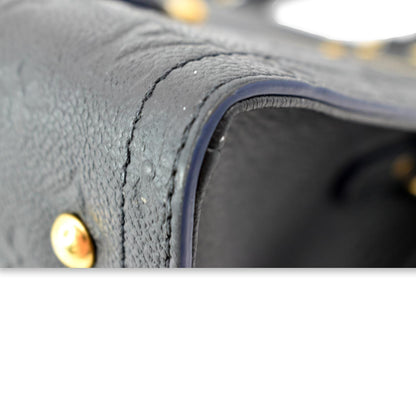 LOUIS VUITTON Sully PM Monogram Empreinte Leather Shoulder Bag Black