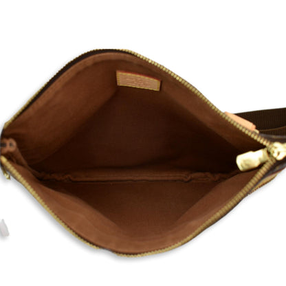 LOUIS VUITTON  Bosphore Pochette Monogram Canvas Shoulder Bag Brown