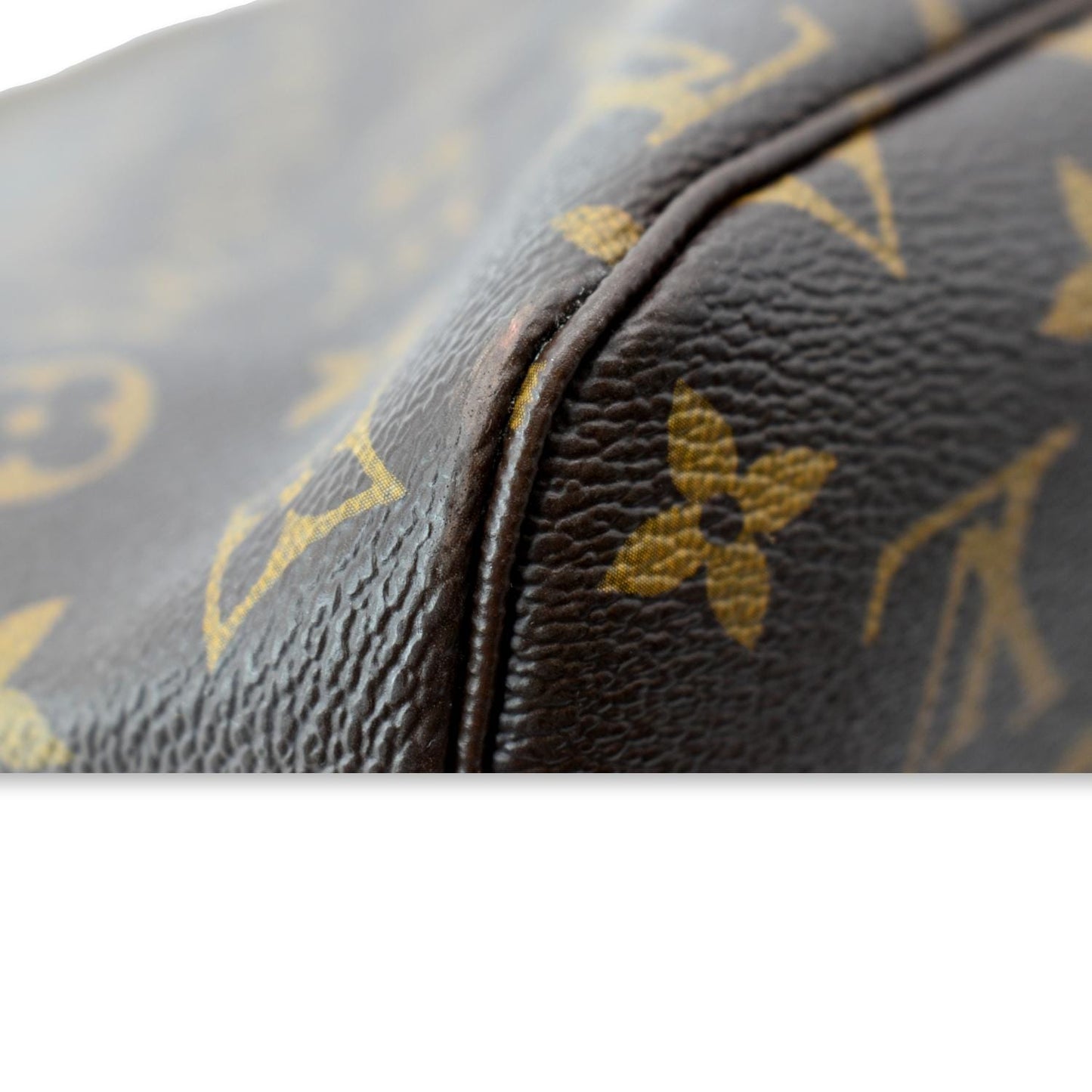 LOUIS VUITTON Neverfull MM Monogram Canvas Shoulder Bag Brown