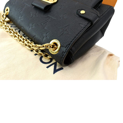 LOUIS VUITTON Vavin BB Monogram Empreinte Leather Shoulder Bag Black