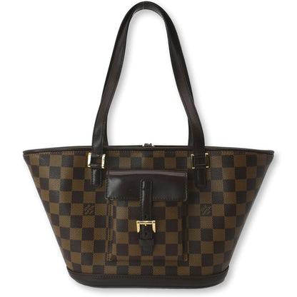 LOUIS VUITTON Manosque PM Damier Ebene Shoulder Bag Brown