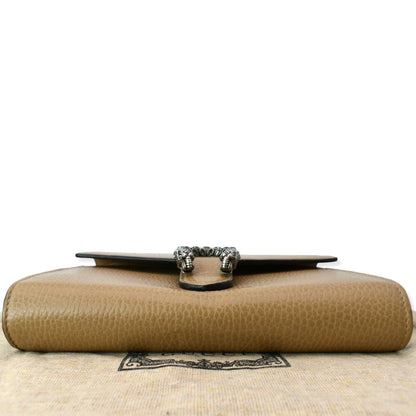 GUCCI Dionysus Mini Leather Chain Shoulder Bag Tan 401231