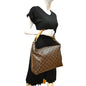 LOUIS VUITTON Sully MM Monogram Canvas Shoulder Bag Brown
