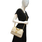 CHANEL 19 Medium Flap Quilted Lambskin Leather Shoulder Bag White - Hot Deals