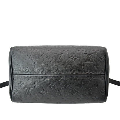 LOUIS VUITTON Speedy Bandouliere 25 Empreinte Leather  Shoulder Bag Black