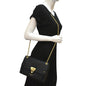 LOUIS VUITTON Vavin PM Monogram Empreinte Leather Shoulder Bag Black